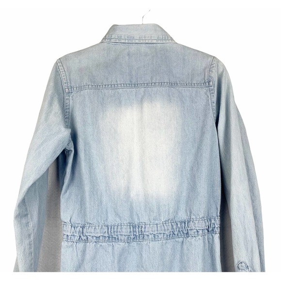 7 For All Mankind Girls Distressed Denim Dress S - Picture 5 of 9